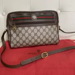 極 美品 GUCCI オールド グッチ シェリーライン ショルダー バッグ 綺麗