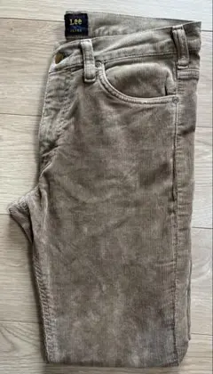 Lee ベージュ コーデュロイ スリムフィットパンツ