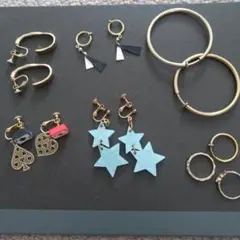 ユニークデザイン イヤリングセット