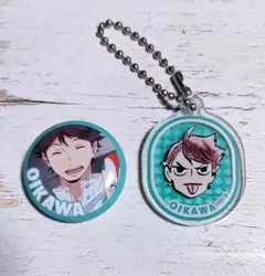 及川徹 フェイスチャーム 缶バッジ
