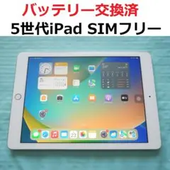 バッテリー交換済 第5世代iPad SIMフリー