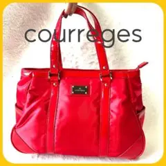 《courreges》クレージュ レディース トートバッグ ハンドバック レッド