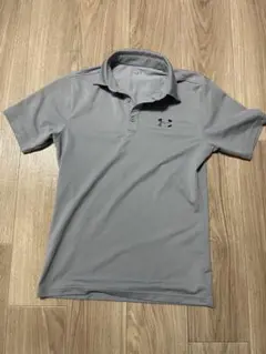 UNDER ARMOUR グレー ポロシャツ SM ゴルフ