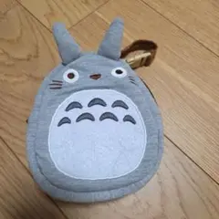 トトロデザイン ポーチ グレー