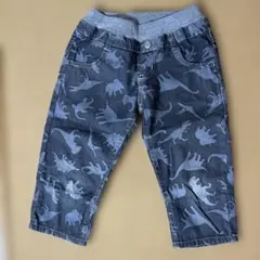 恐竜柄ダークグレー ボトムス