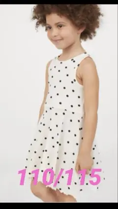 【新品】H&M ワンピース　ドット　水玉