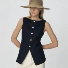 kume リネンベスト　sサイズ