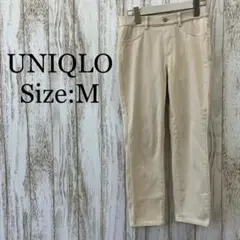 ユニクロ❤️ウルトラストレッチクロップドレギンスパンツ　シンプル　アイボリー　M