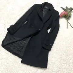 Paul Smith ポールスミス ウール カシミヤ混 ロングコート ドット柄
