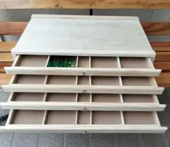 木製引き出し式デスクトレー　収納　絵画道具　道具箱　新品✨️美品