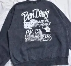 BEN DAVIS ヴィンテージライクプリントスウェット(裏起毛)