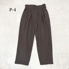 レナウン　カジュアルパンツ(2)ウール100% タック　ゆったり　体型カバー
