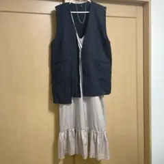 JEANASIS キャミワンピース ジレ ネックレス
