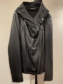 HELMUT LANG ラム革 レザーパーカー レザージャケット