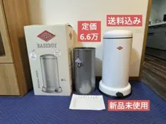 《定価6.5万未使用》ウェスコごみ箱20L ホワイト ペダルピン&メタルライナ