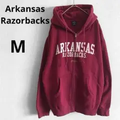 Arkansas Razorbacks メンズ M スウェット パーカー 赤