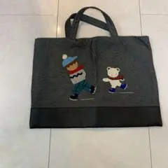 ファミリア デニムバッグ レッスンバッグ