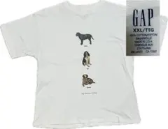 90s GAP 犬イラスト Tシャツ XXL シングルステッチ　USA製オールド