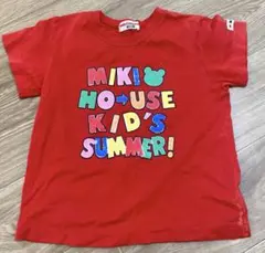 レトロ　ミキハウス　mikihouse 赤 Tシャツ 100