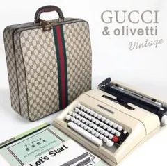 オリベッティ タイプライター グッチ GUCCIケースLETTERA35 Vintage Gallery Rococo OLD GUCCI 世界No.1のコレクション！