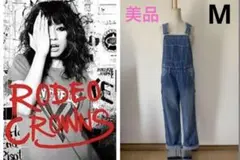 美品 RODEO CROWNS☆レディースデニムサロペット☆ユースド加工☆女性M