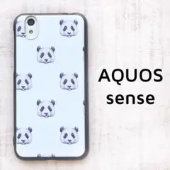 AQUOS sense ケース パンダの顔 カバー