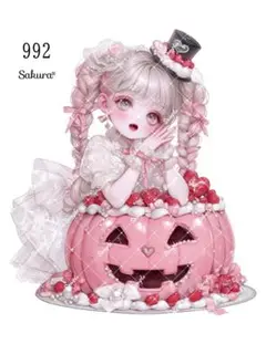 《No.992》オリジナル人物ステッカー 女の子 シール ステッカー