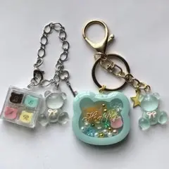 ハンドメイドレジンシェイカーキーホルダー