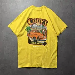 フロリダ　ステーキレストラン　レトロ　フードT ピックアップトラック　黄色　M