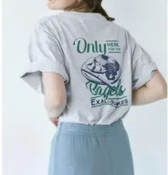 ungrid アングリッド ベーグル tee グレー Free Tシャツ
