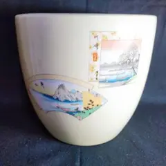 オールドノリタケ　日本陶器　ミニ火鉢　花器　明治〜昭和初期　鳥と花模様の陶器鉢 楽天市場】和製アンティーク 火鉢 昭和初期 オールドノリタケ