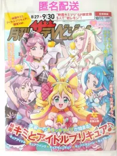 月刊 ザテレビジョン 10月号 首都圏版 キミとアイドルプリキュア キミプリ
