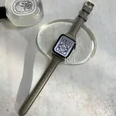 Apple Watch 本革 38/40/41mm グレー レザーバンド