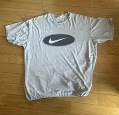 Nike グレー Tシャツ ドローコード付き　90s 00s y2k 古着