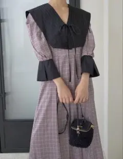 WEB限定 snidel ビッグカラークラシカルプリントワンピース