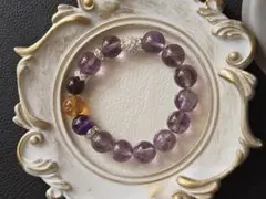 アメジストデザインブレスレット
