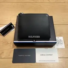 新品TOMMY HILFIGERスモールジップウォレット ブラック¥11000