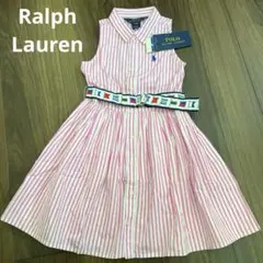 【未使用】Ralph Lauren ラルフローレン シャツワンピース　110
