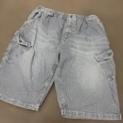 BIGサイズ希少 オシュコシュヒッコリーデニムカーゴパンツ