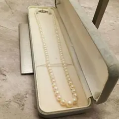 ✨美品✨ アコヤパール ネックレス 42cm 直径約3.1-7.3mm SV
