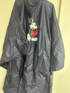 ミッキーマウス 防水ポンチョ ネイビー