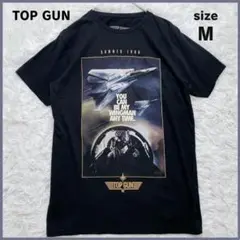美品✨ TOPGUN トップガン Tシャツ ブラック M 半袖