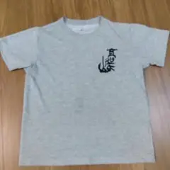 モンベル　グレー Tシャツ 黒プリント 15cm