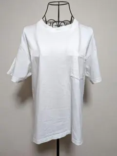 ホワイト ポケット付き Tシャツ 半袖