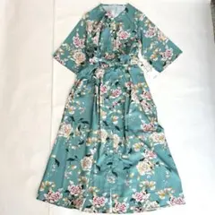 【タグ付き】ズーティー　花柄　ワンピース　ベルト付き　ロングワンピース