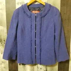 Max Mara STUDIO マックスマーラ ノーカラージャケット ラメ