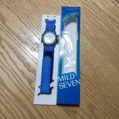 MILD SEVEN アナログ時計 青