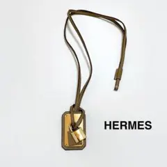 極美品 エルメス オーケリー カデナ Y刻印 ネックス レザー ブラウン