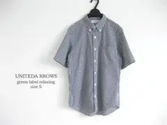 美品 UNITED ARROWS メンズシャツ S コットン混 シアサッカー