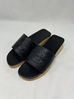 【124】エルメス HERMES ウッドソール Hロゴ サンダル